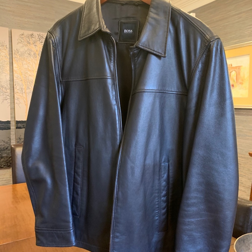 Men’s leather Hugo Boss jacket